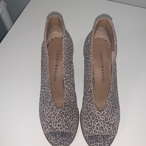 LUCKY BRAND CHEETAH HEELS